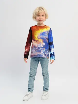 Детский лонгслив / Краски