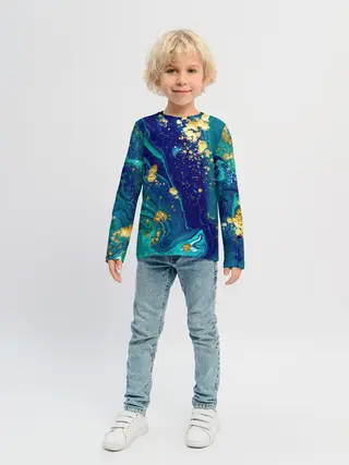 Детский лонгслив / Краски