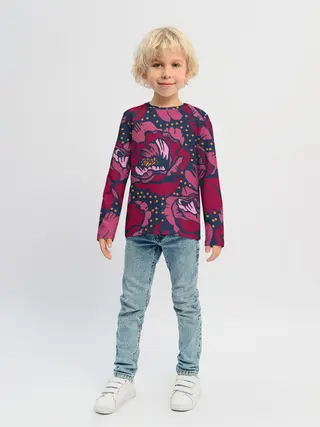 Детский лонгслив / Цветы