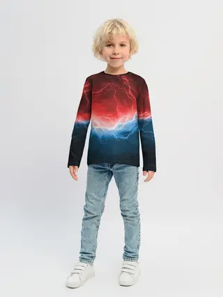 Детский лонгслив / Огонь и лёд