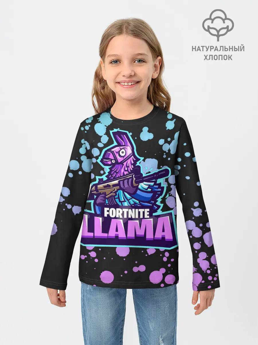 Детский лонгслив / Fortnite LLAMA