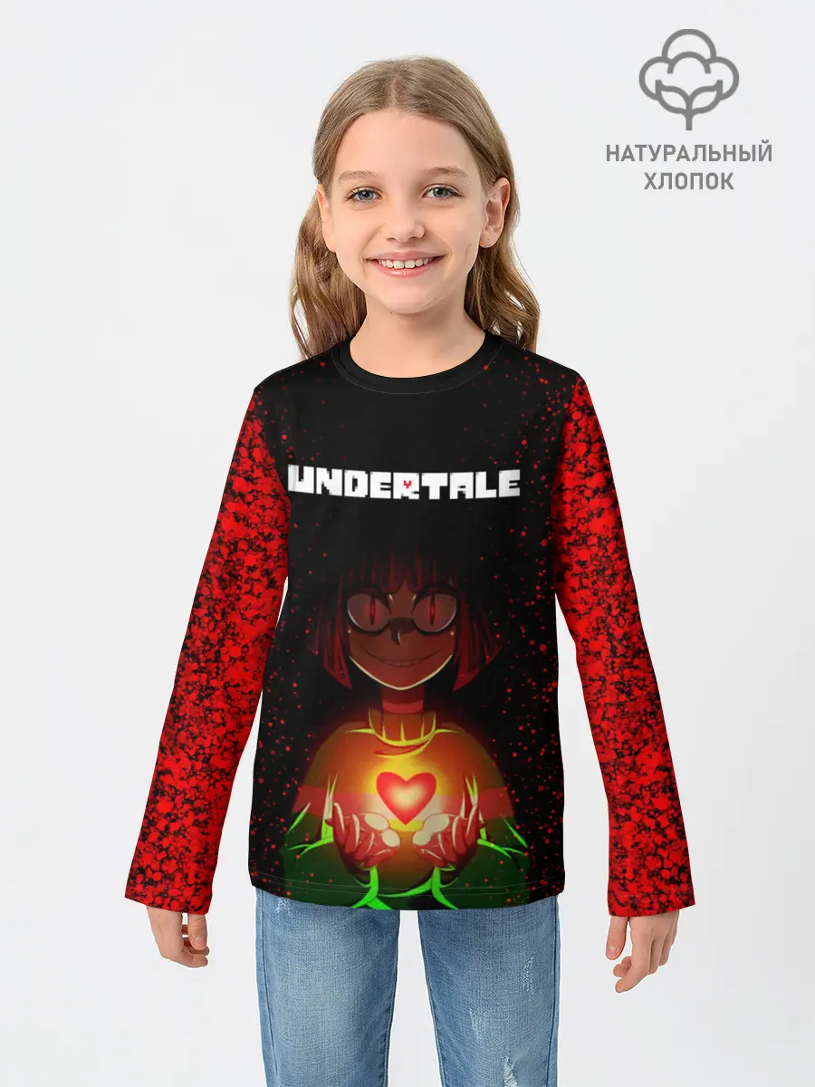 Детский лонгслив / UNDERTALE CHARA