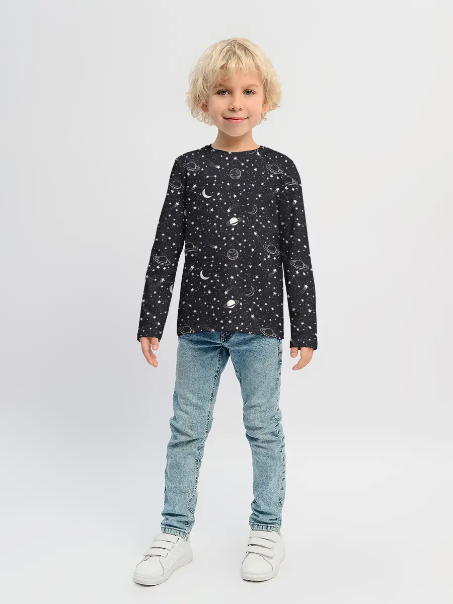 Детский лонгслив / Космос