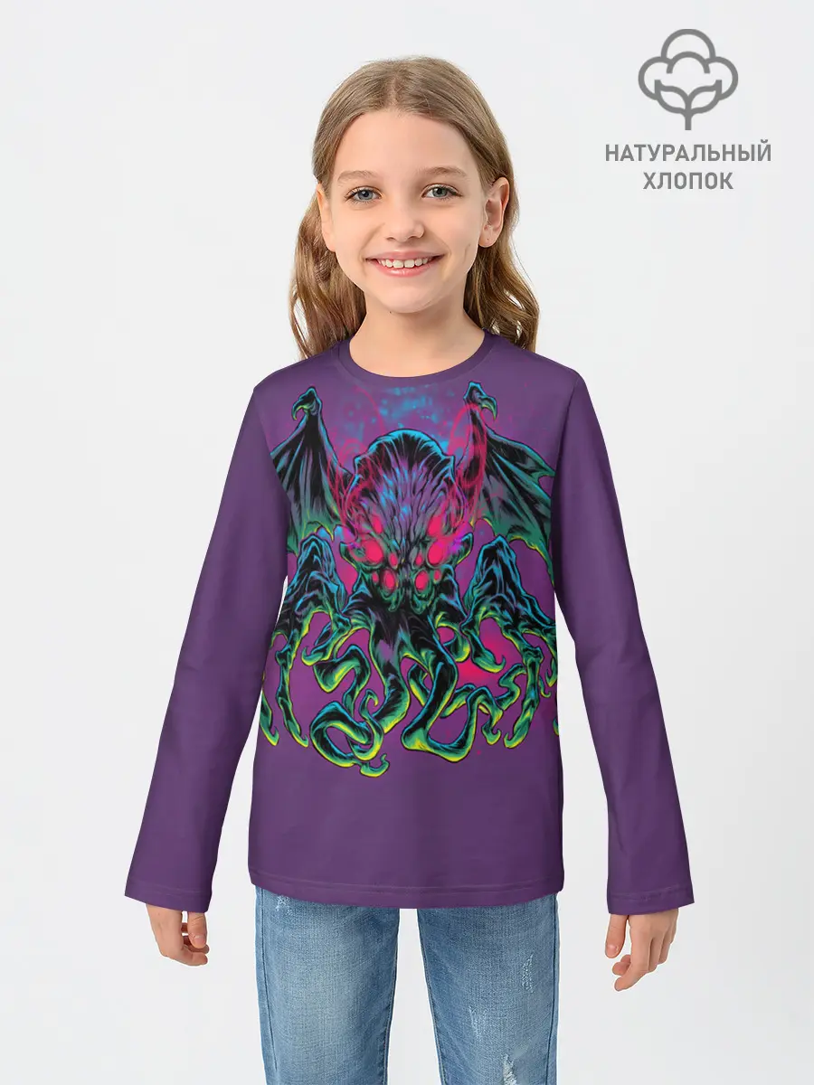 Детский лонгслив / Ктулху