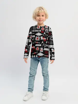 Детский лонгслив / MICHAEL JORDAN LOGOBOMBING