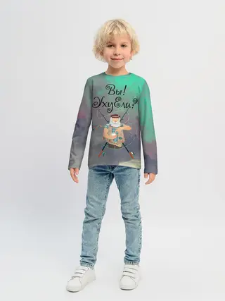 Детский лонгслив / Рыбак