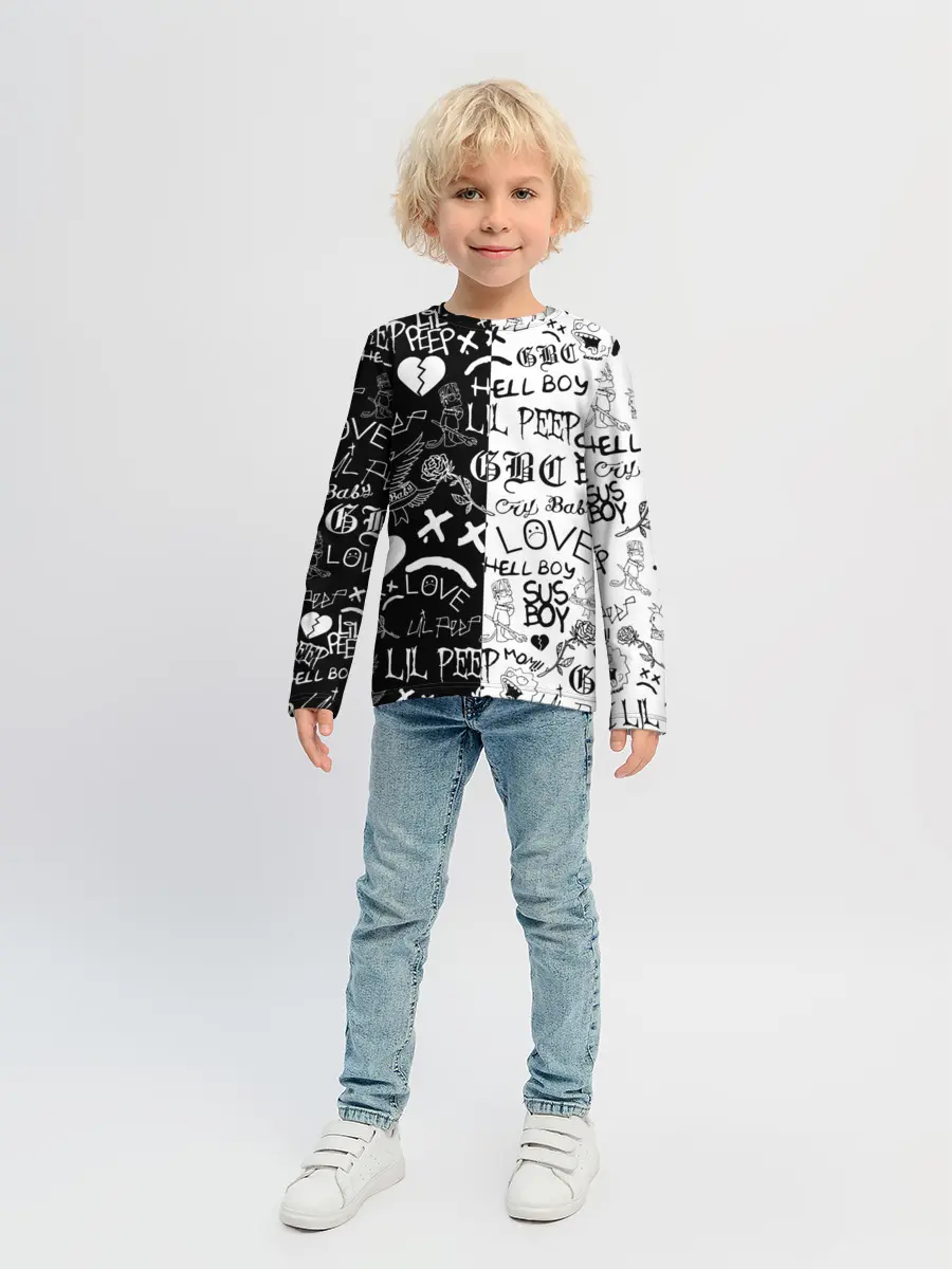 Детский лонгслив / LIL PEEP LOGOBOMBING | ЛИЛ ПИП