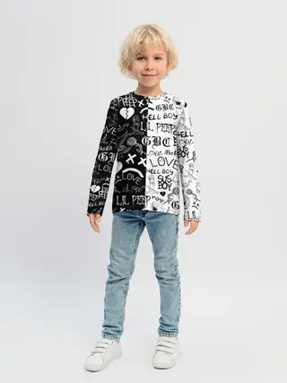 Детский лонгслив / LIL PEEP LOGOBOMBING | ЛИЛ ПИП