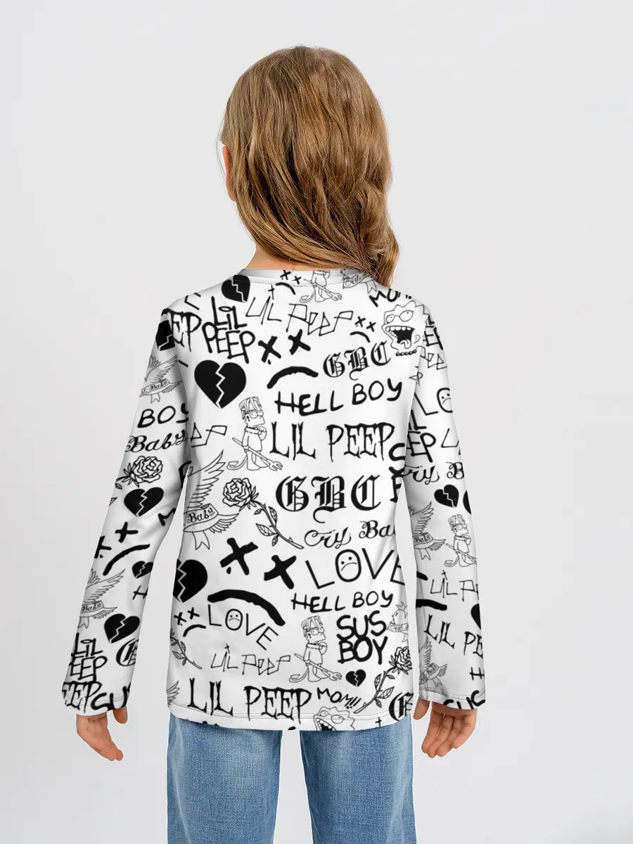 Детский лонгслив / LIL PEEP | ЛИЛ ПИП LOGOBOMBING
