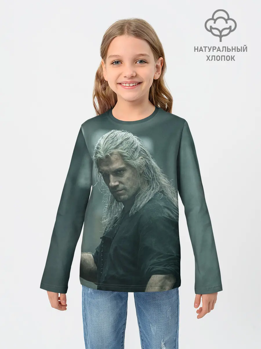Детский лонгслив / Ведьмак Геральт