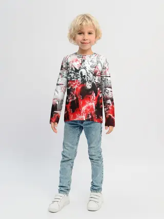 Детский лонгслив / One-Punch Man Collage