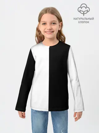 Детский лонгслив / ПРОСТО ЧЁРНО-БЕЛЫЙ | Black and White