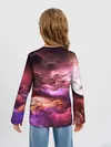 Детский лонгслив / закат абстракция