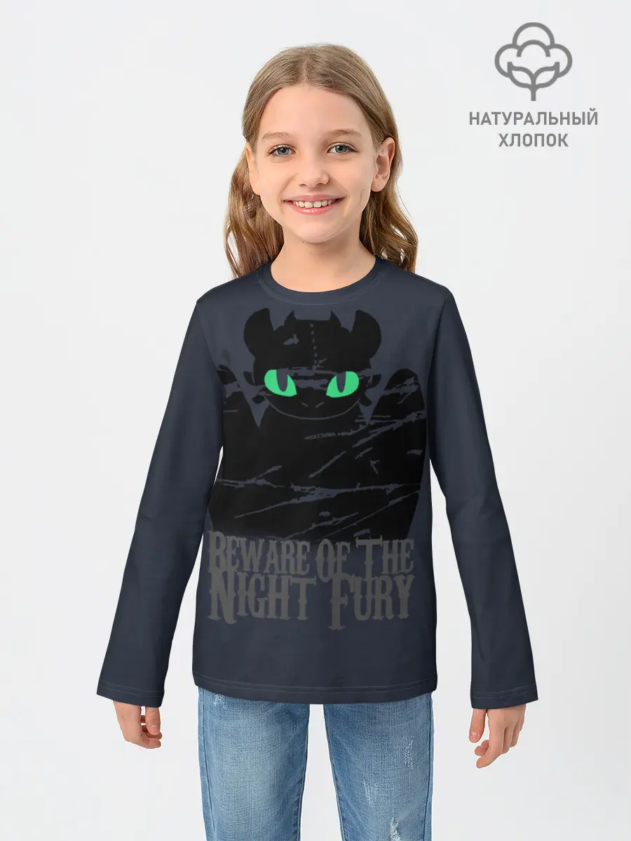 Детский лонгслив / Как приручить дракона