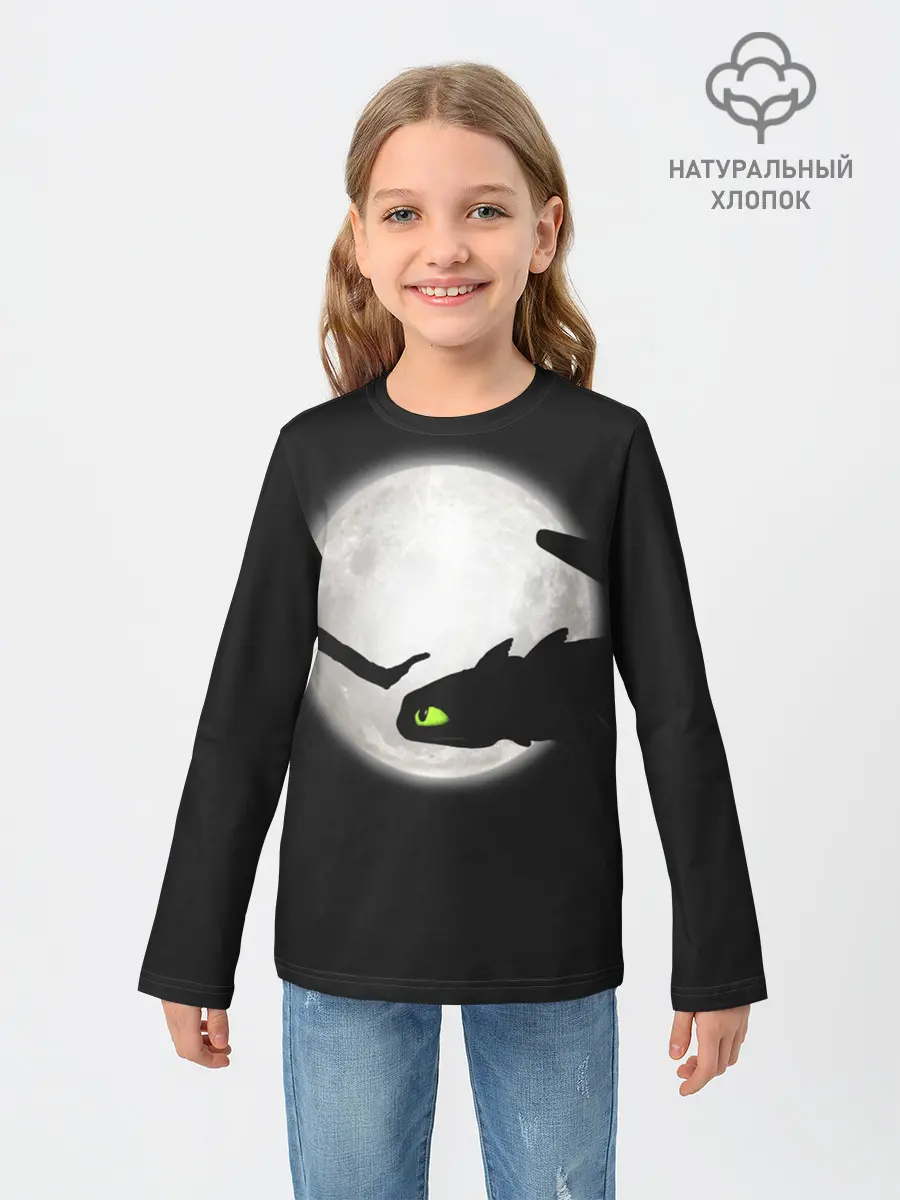 Детский лонгслив / Как приручить дракона