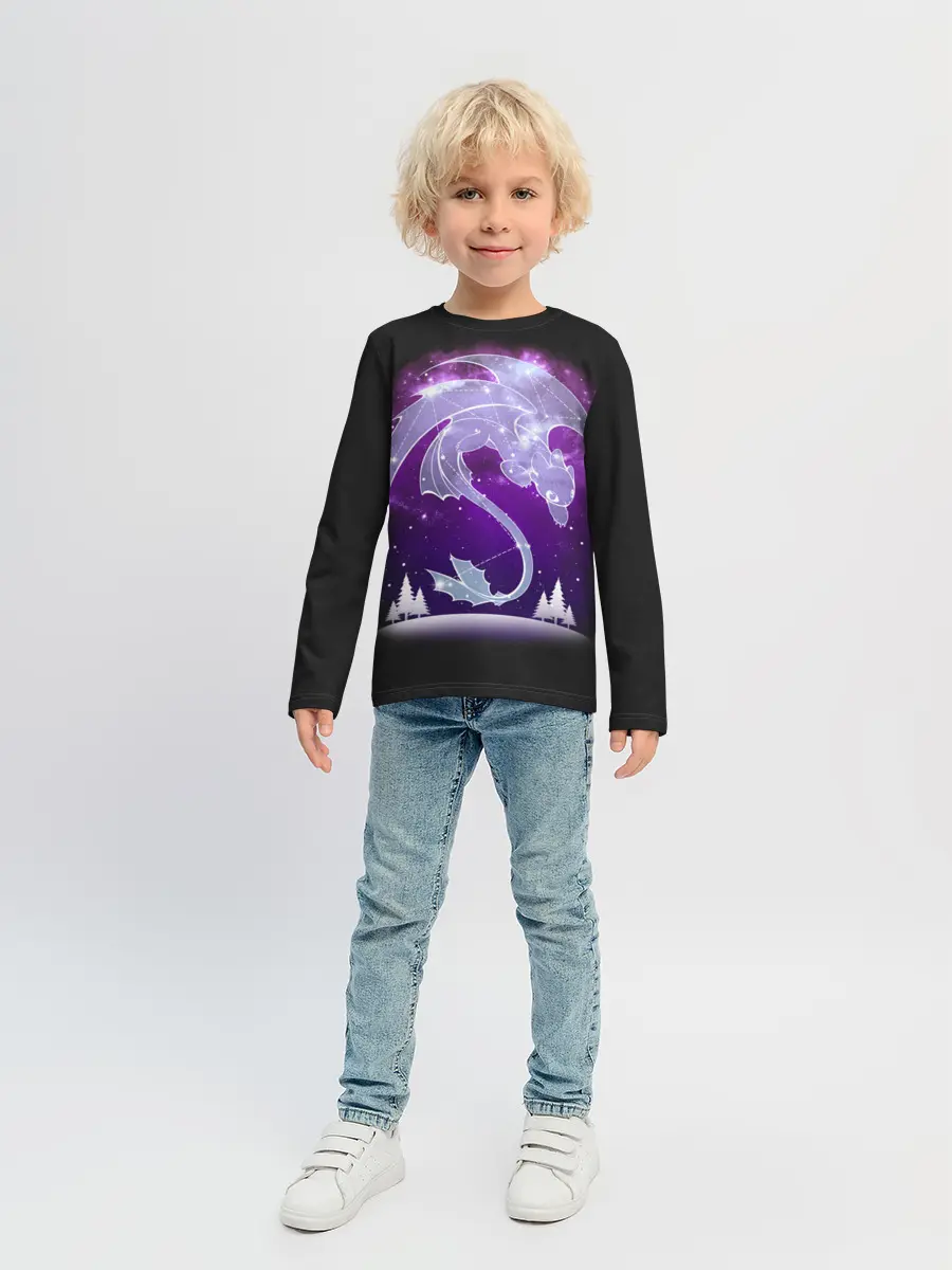 Детский лонгслив / Как приручить дракона