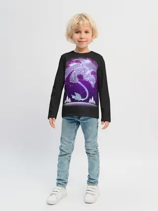 Детский лонгслив / Как приручить дракона