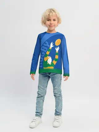 Детский лонгслив / Регби