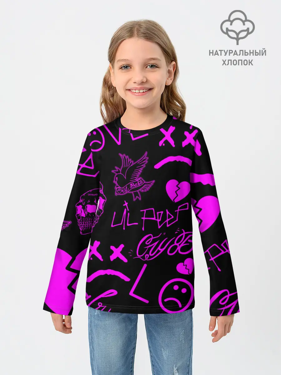 Детский лонгслив / Lil Peep