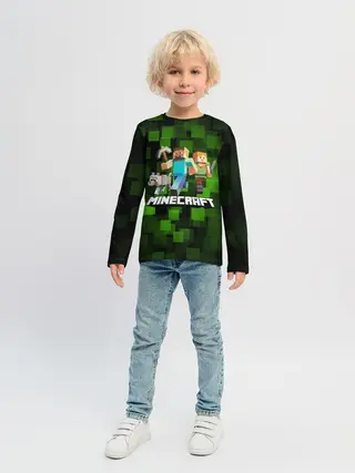 Детский лонгслив / Minecraft / Майнкрафт