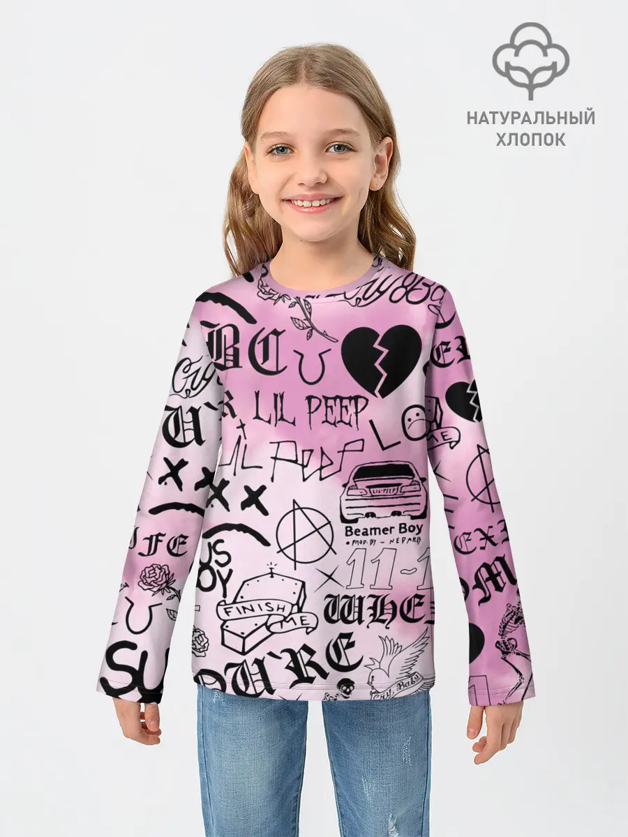 Детский лонгслив / LIL PEEP.