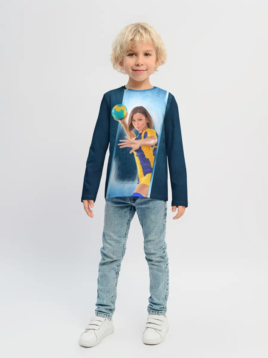 Детский лонгслив / Гандболистка