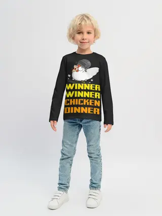 Детский лонгслив / Winner Chicken Dinner