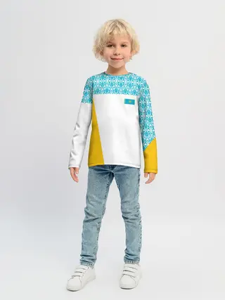 Детский лонгслив / Казахстан Форма