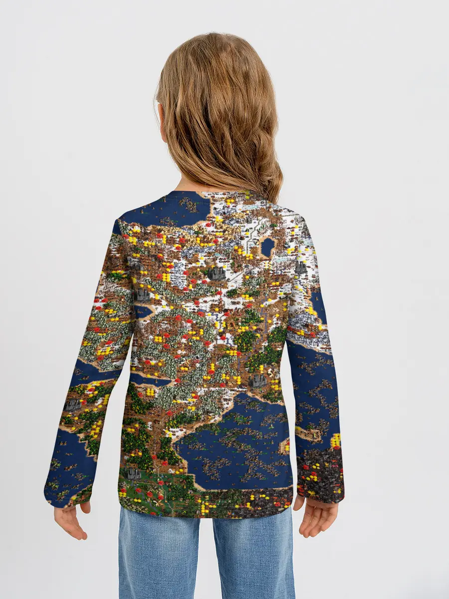 Детский лонгслив / Герои 3 Карта