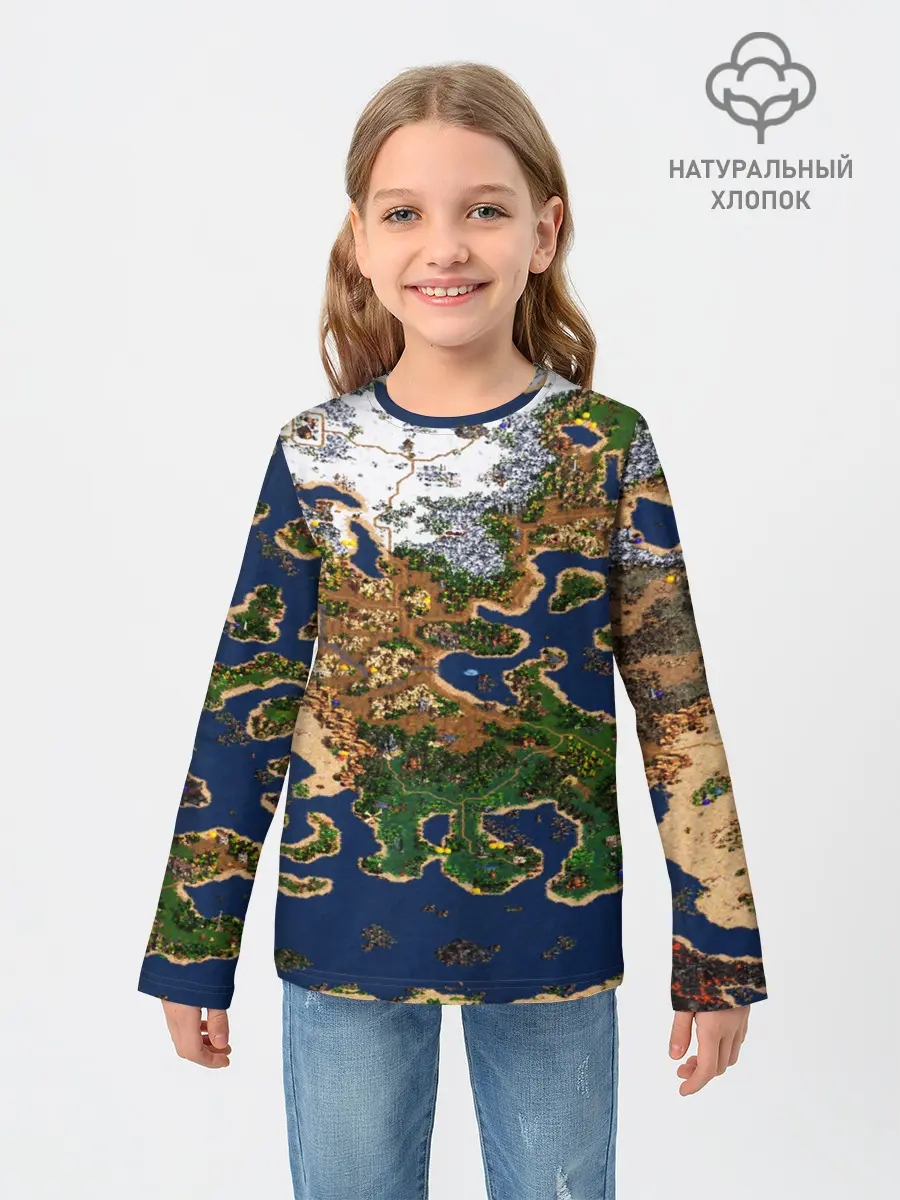 Детский лонгслив / HEROES 3 КАРТА