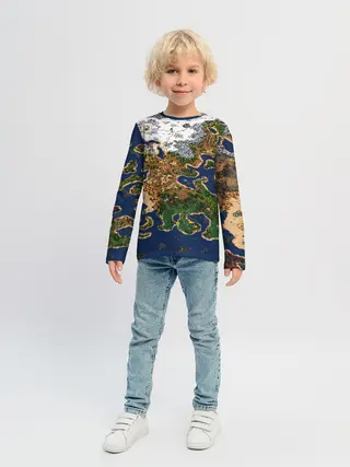 Детский лонгслив / HEROES 3 КАРТА