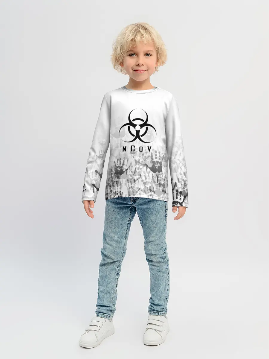 Детский лонгслив / nCoV | КОРОНАВИРУС