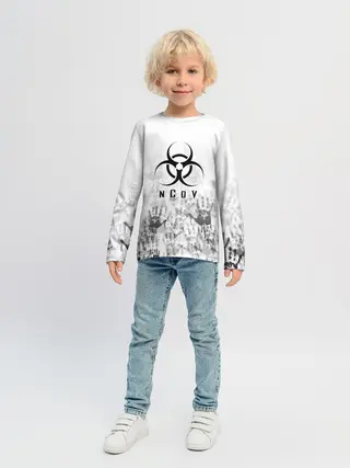 Детский лонгслив / nCoV | КОРОНАВИРУС