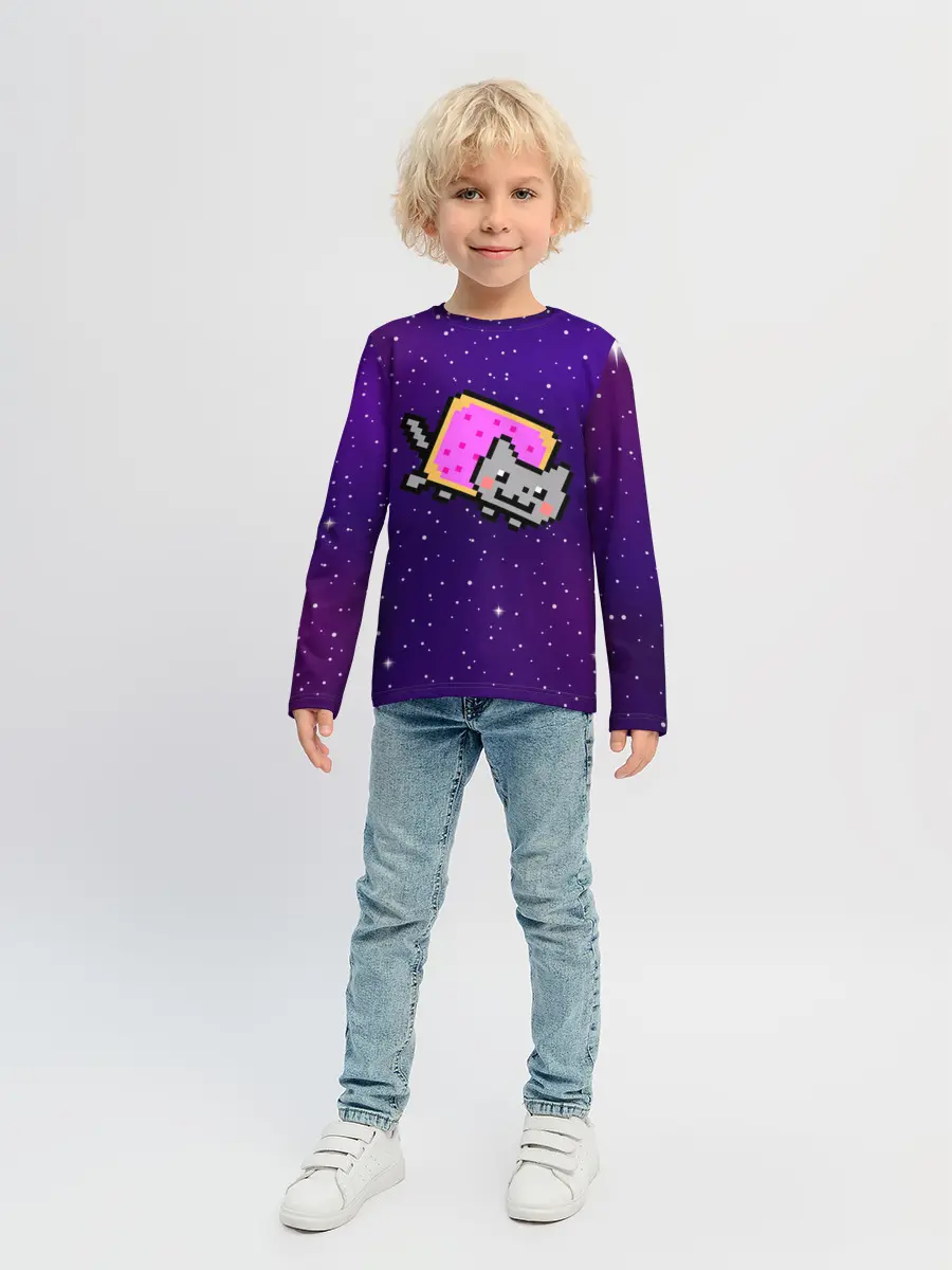 Детский лонгслив / Nyan Cat