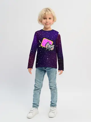 Детский лонгслив / Nyan Cat