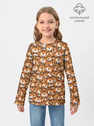 Детский лонгслив / Попки Корги