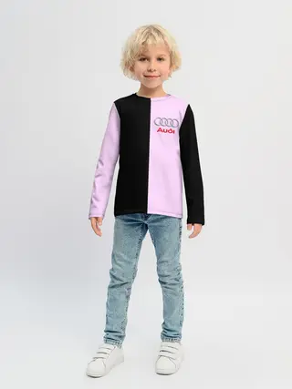 Детский лонгслив / AUDI PINK | АУДИ