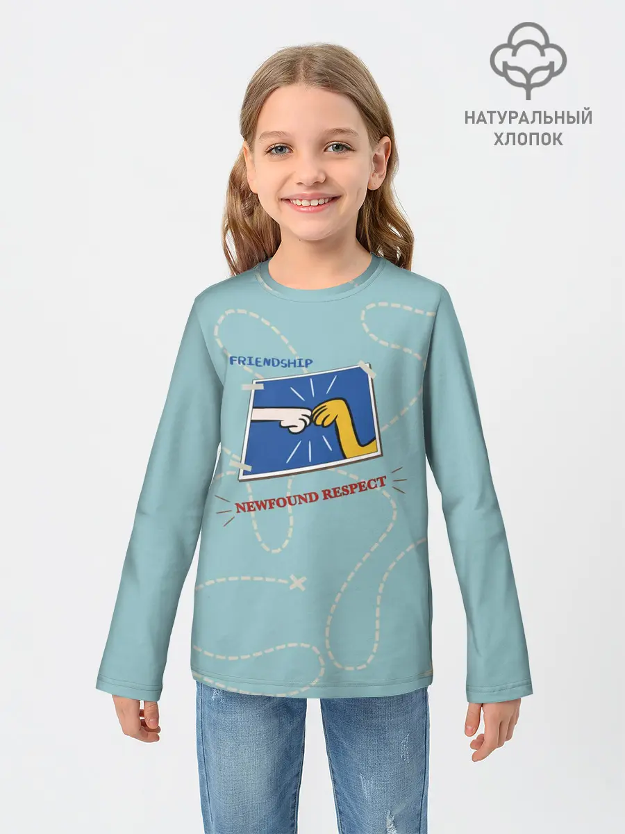 Детский лонгслив / Friendship. Adventure time