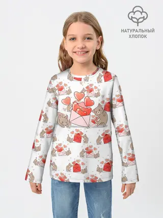 Детский лонгслив / Котики