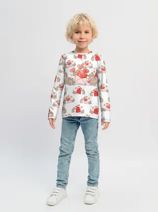 Детский лонгслив / Котики