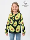 Детский лонгслив / Авокадо паттерн