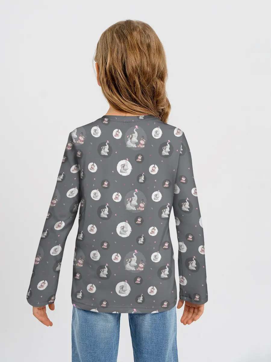 Детский лонгслив / Слоник