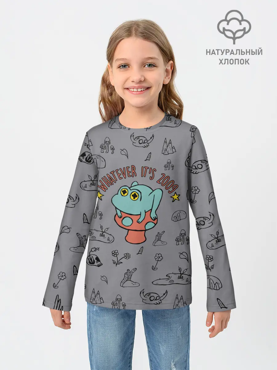 Детский лонгслив / лягушка-портал