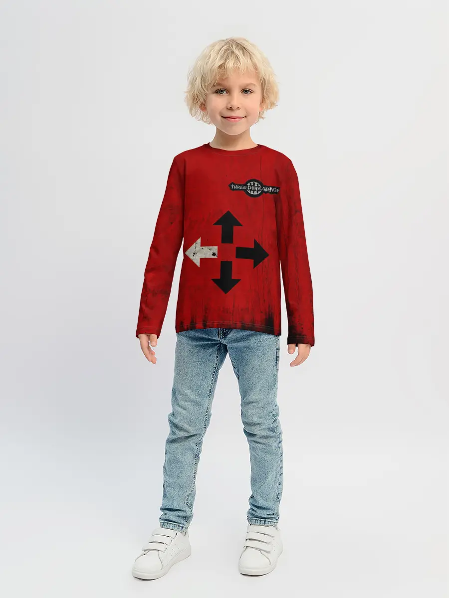 Детский лонгслив / THREE DAYS GRACE RED