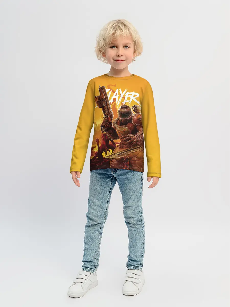 Детский лонгслив / Doom Slayer
