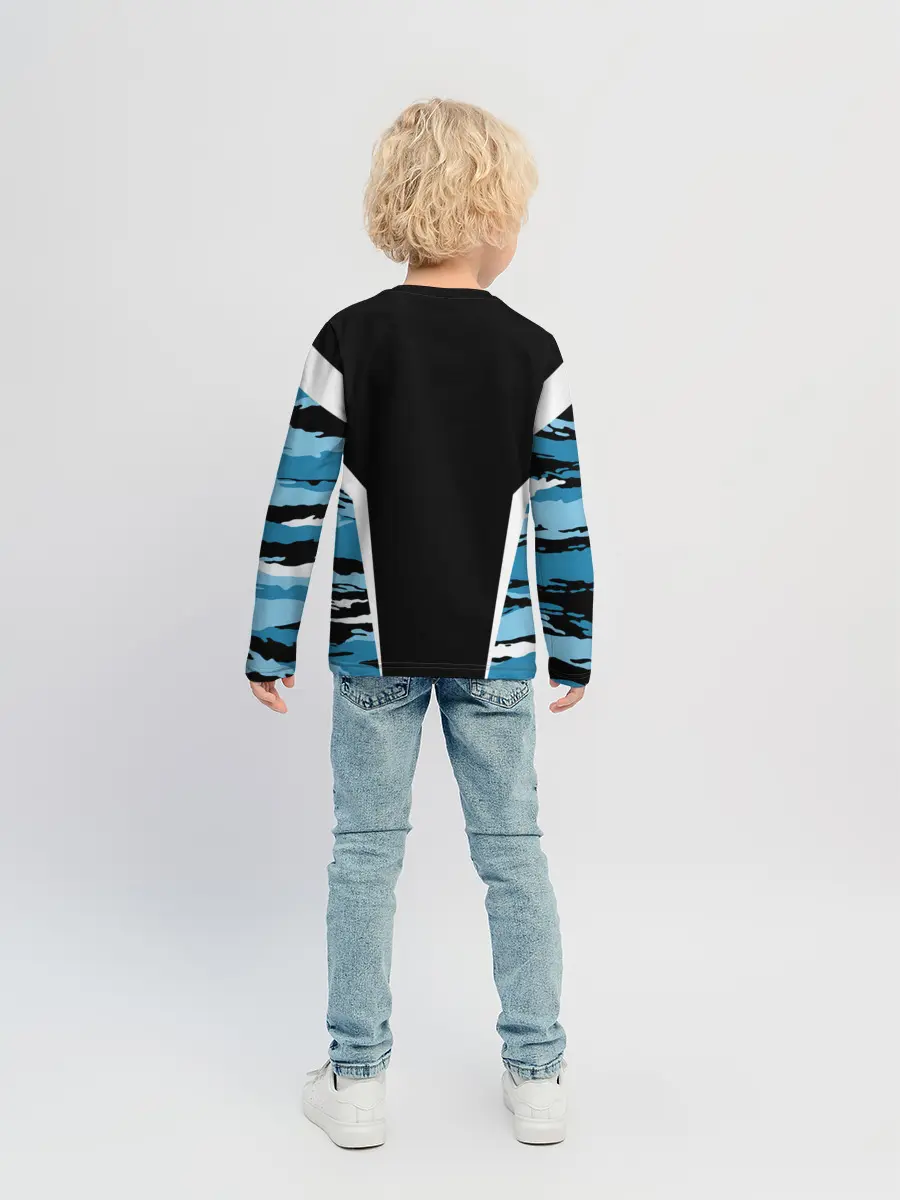Детский лонгслив / Камуфляж ВДВ