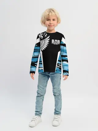 Детский лонгслив / Камуфляж ВДВ