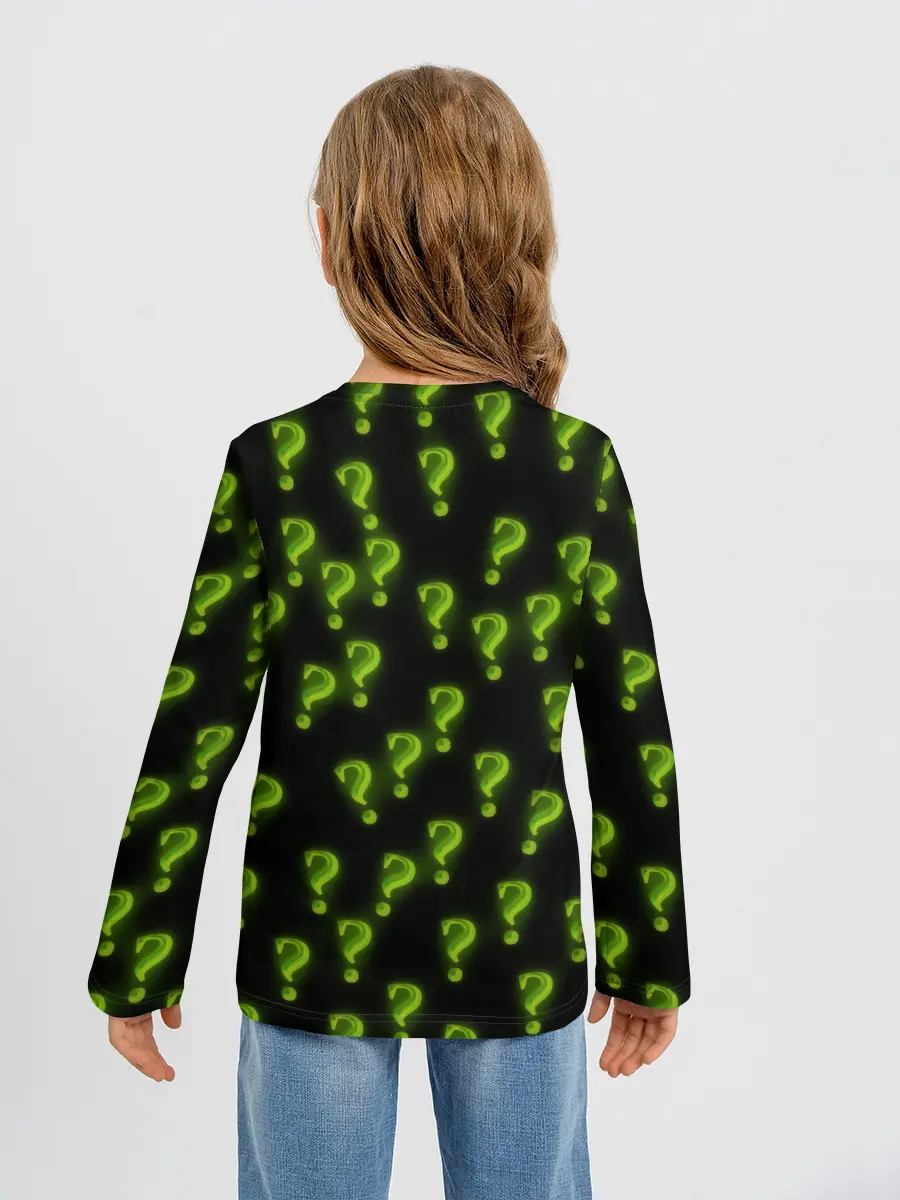 Детский лонгслив / Знак вопроса