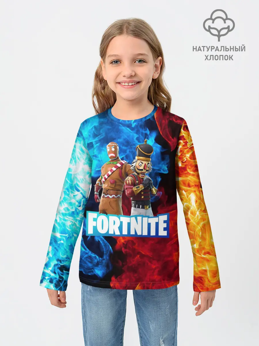 Детский лонгслив / Фортнайт