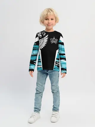 Детский лонгслив / ВВС России Камуфляж